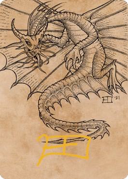 Ancient Gold Dragon Art Card (44/81) (Gold-Stamped Signature) card image