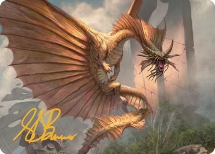 Ancient Gold Dragon Art Card (28/81) (Gold-Stamped Signature) card image