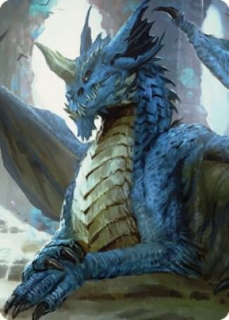 Young Blue Dragon Art Card card image