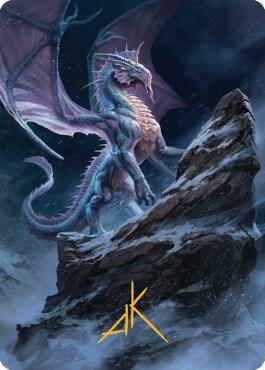 Ancient Silver Dragon Art Card (6/81) (Gold-Stamped Signature) card image