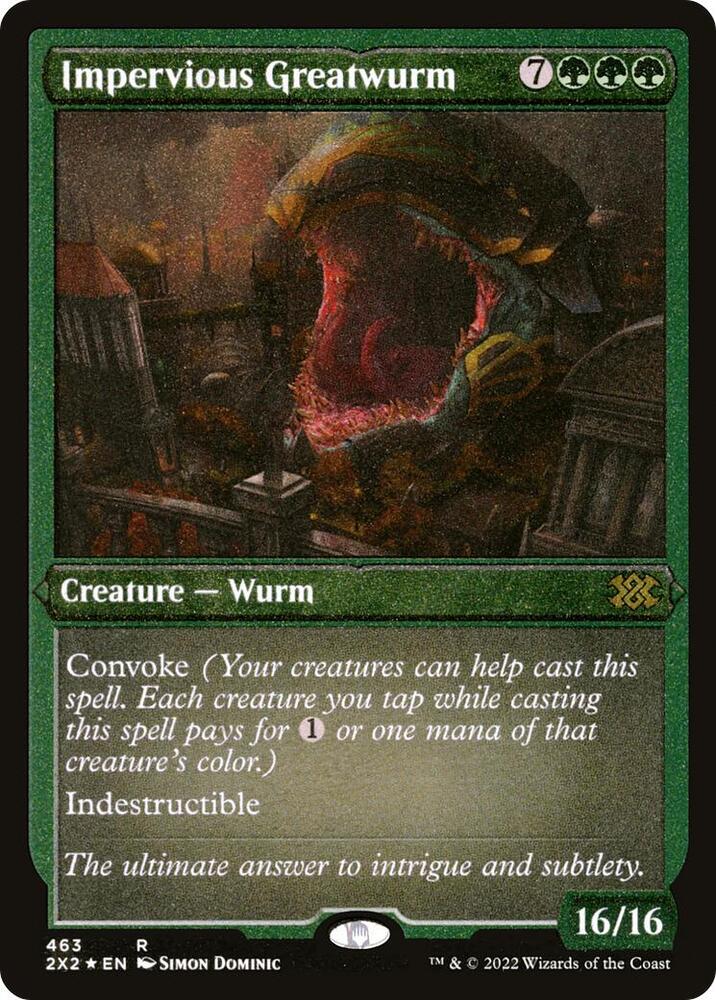 Impervious Greatwurm (Foil Etched) card image