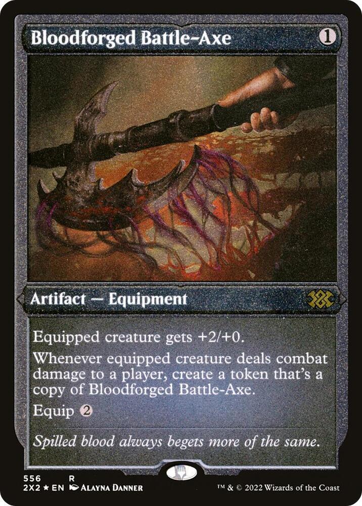 Bloodforged Battle-Axe (Foil Etched) card image