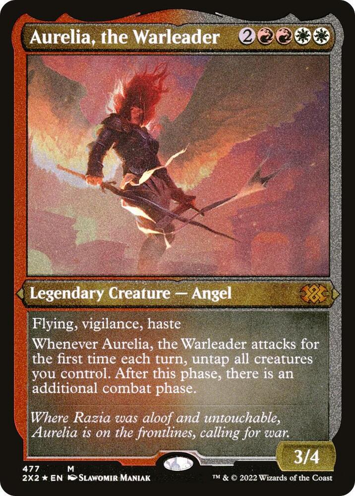 Aurelia, the Warleader (Foil Etched) card image