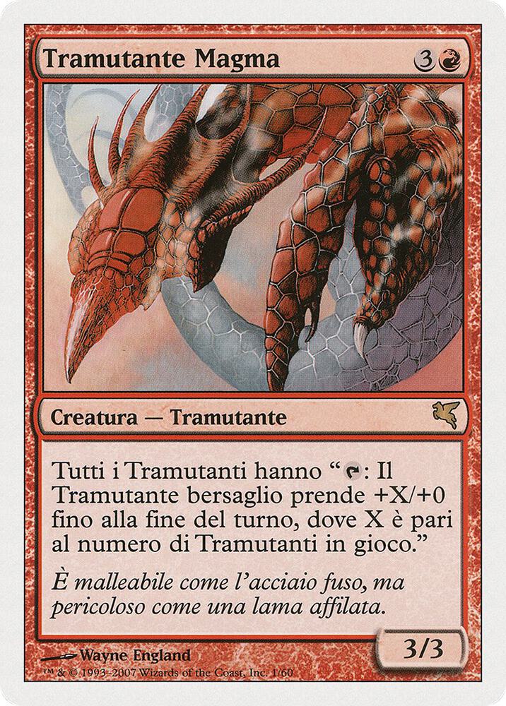 Magma Sliver (Italian) - "Tramutante Magma" card image