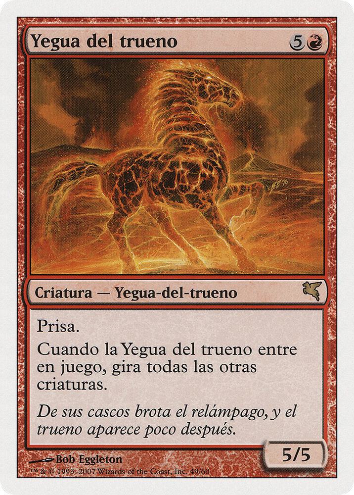 Thundermare (Spanish) - "Yegua del trueno" card image