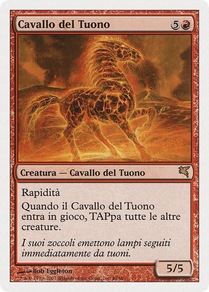 Thundermare (Italian) - "Cavallo del Tuono" card image