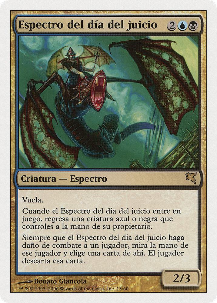 Doomsday Specter (Spanish) - "Espectro del día del juicio" card image