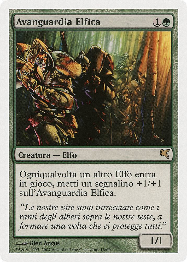 Elvish Vanguard (Italian) - "Avanguardia Elfica" card image