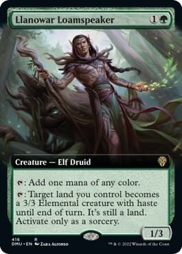 Llanowar Loamspeaker (Extended Art) card image