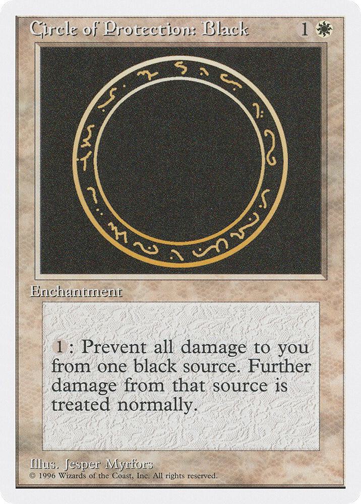 Circle of Protection: Black card image