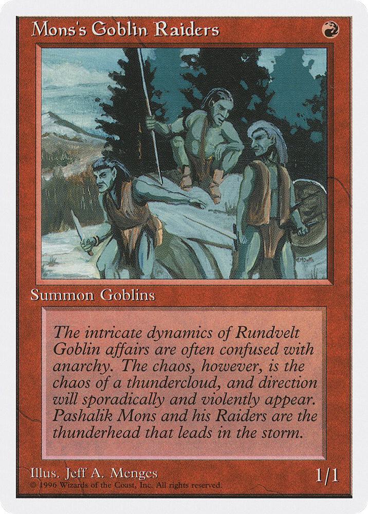 Mons's Goblin Raiders card image