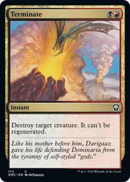 Terminate card image