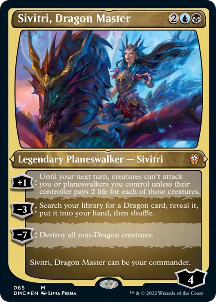 Sivitri, Dragon Master (Foil Etched) card image