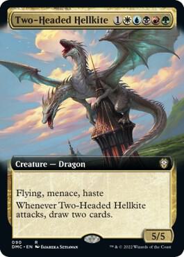 Two-Headed Hellkite (Extended Art) card image