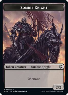 Zombie Knight // Knight Double-Sided Token card image