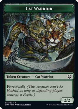 Cat Warrior Token card image
