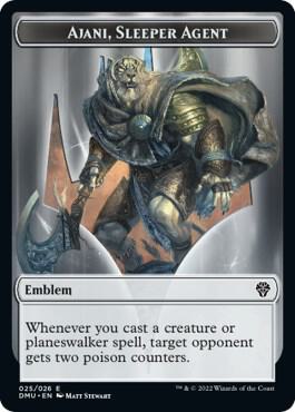 Emblem - Ajani, Sleeper Agent card image