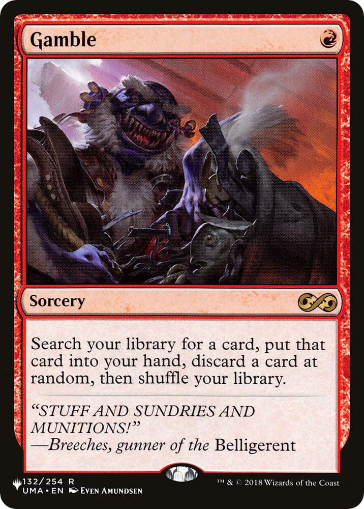 Gamble card image