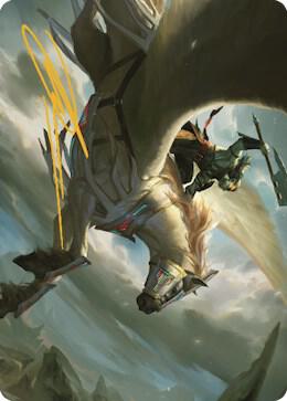 Cleaving Skyrider Art Card (Gold-Stamped Signature) card image