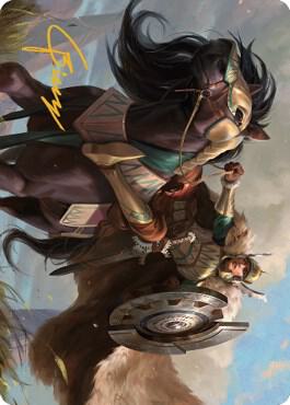 Knight of Dawn's Light Art Card (Gold-Stamped Signature) card image