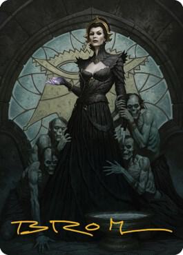 Liliana of the Veil Art Card (Gold-Stamped Signature) card image