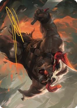 Furious Bellow Art Card (Gold-Stamped Signature) card image
