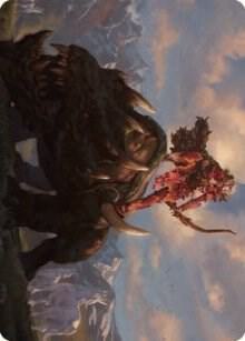 Meria's Outrider Art Card card image