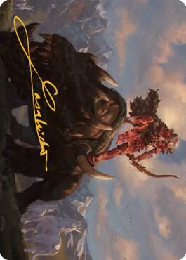 Meria's Outrider Art Card (Gold-Stamped Signature) card image