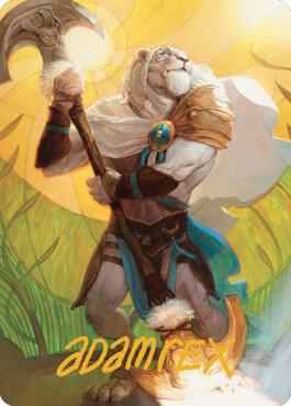 Ajani, Sleeper Agent Art Card (Gold-Stamped Signature) card image