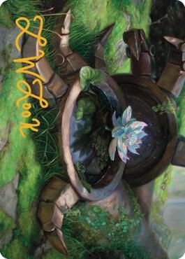 Timeless Lotus Art Card (Gold-Stamped Signature) card image
