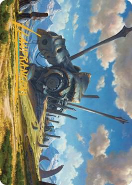 Plains Art Card (62/81) (Gold-Stamped Signature) card image