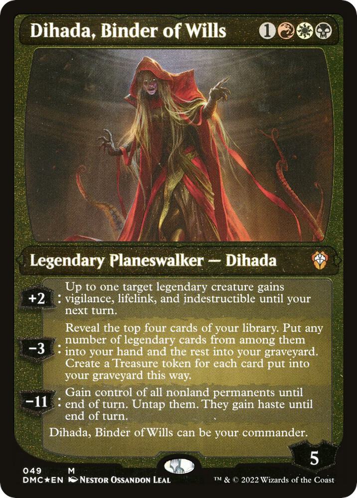 Dihada, Binder of Wills (Display Commander) - Thick Stock card image