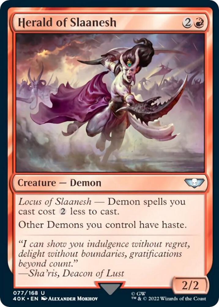 Herald of Slaanesh (Surge Foil) card image