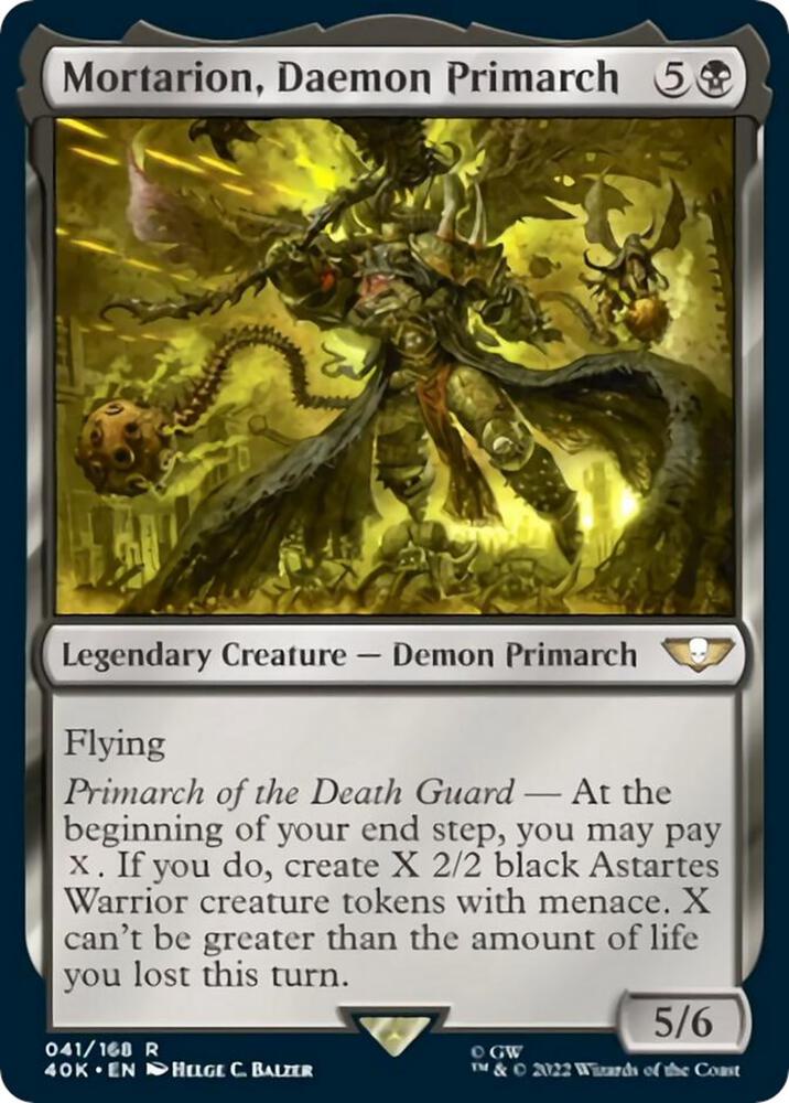 Mortarion, Daemon Primarch (Surge Foil) card image
