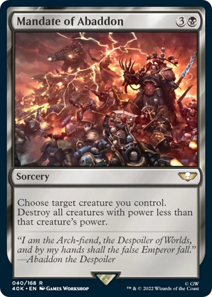 Mandate of Abaddon (Surge Foil) card image