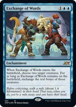 Exchange of Words (Galaxy Foil) card image