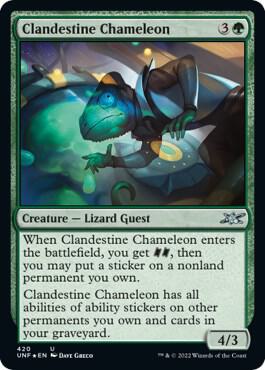 Clandestine Chameleon (Galaxy Foil) card image