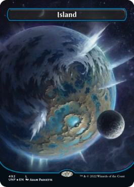 Island (492) (Borderless) (Galaxy Foil) card image
