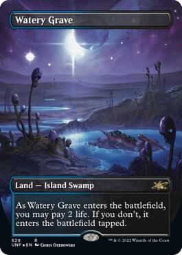 Watery Grave (Borderless) (Galaxy Foil) card image