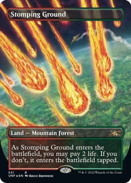 Stomping Ground (Borderless) (Galaxy Foil) card image