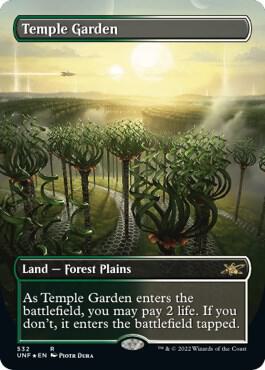 Temple Garden (Borderless) (Galaxy Foil) card image