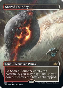 Sacred Foundry (Borderless) (Galaxy Foil) card image
