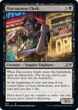 Discourtesy Clerk (Galaxy Foil) card image