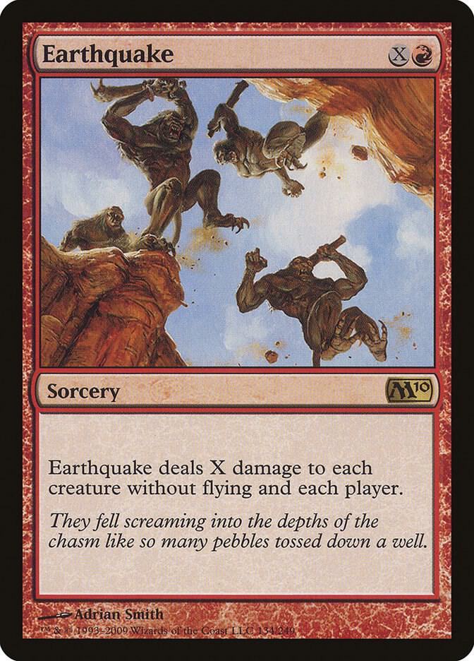 Earthquake card image