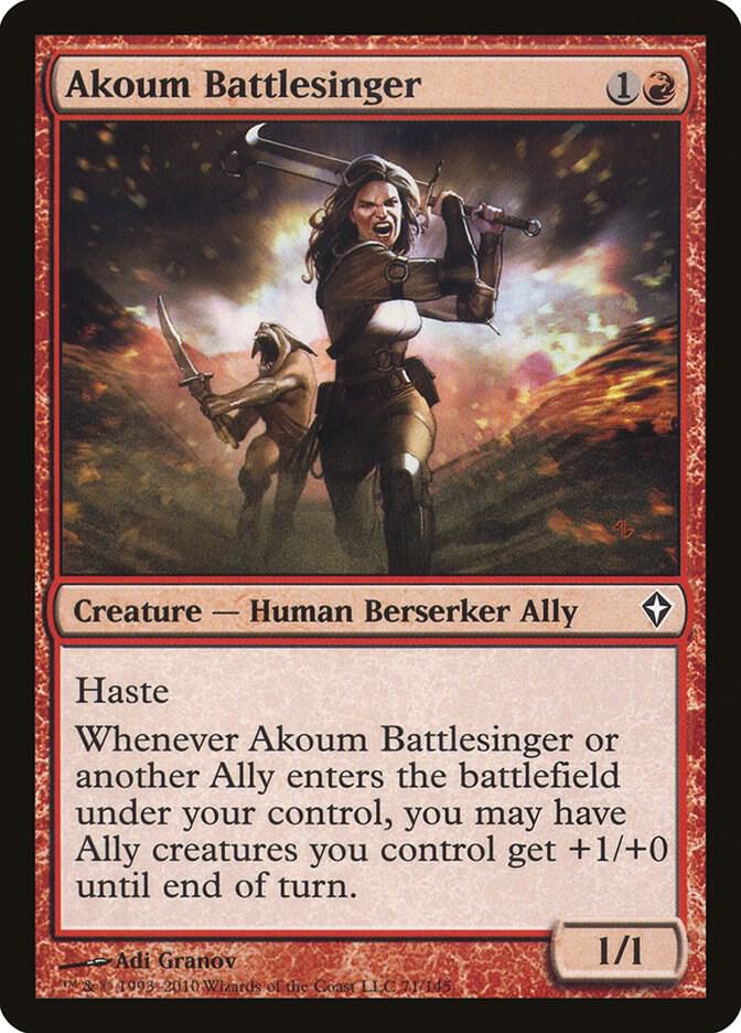 Akoum Battlesinger card image