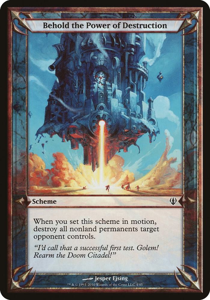 Behold the Power of Destruction (Archenemy) card image