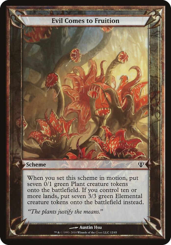 Evil Comes to Fruition (Archenemy) card image