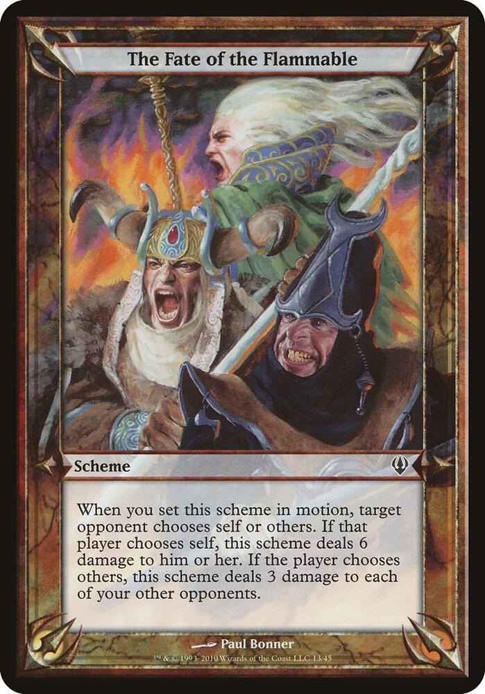 The Fate of the Flammable (Archenemy) card image