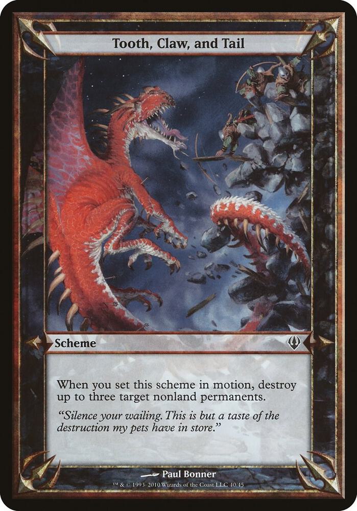 Tooth, Claw, and Tail (Archenemy) card image