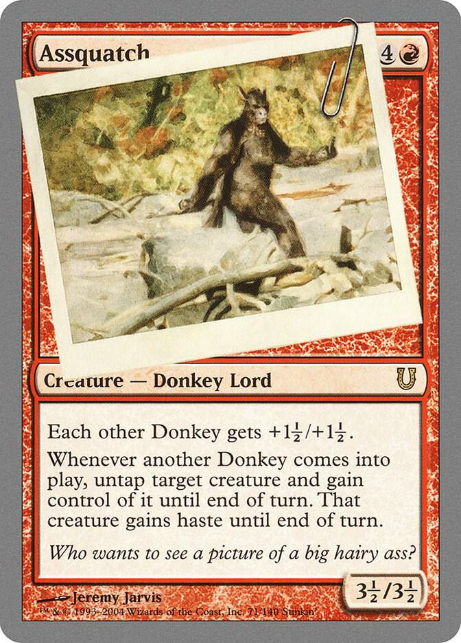 Assquatch card image